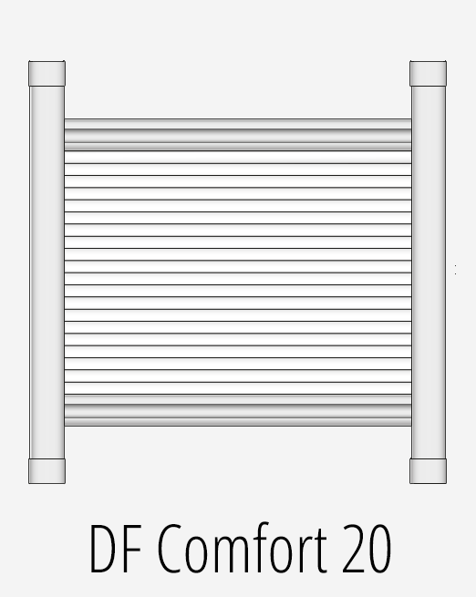 DF Comfort 20 skylight honeycomb blinds