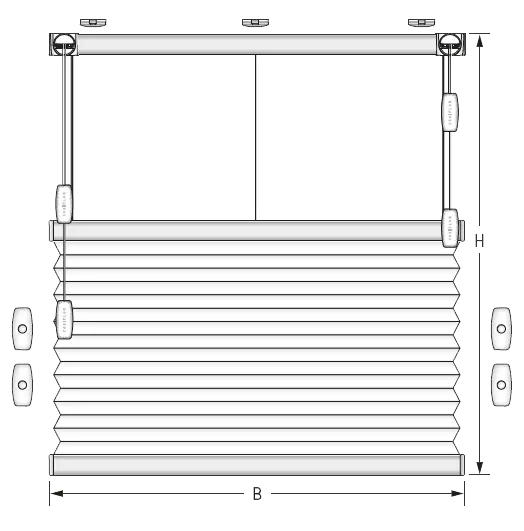 F2 freehanging honeycomb blind F2 freehanging honeycomb blind