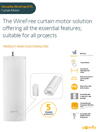 Movelite Wirefree RTS datasheet