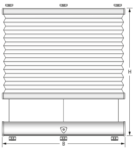 PLK 13 skylight blinds diagram