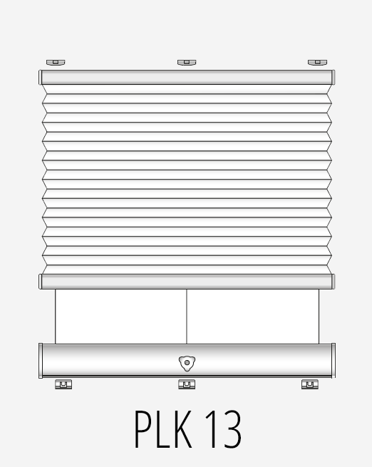 PLK 13 skylight honeycomb blinds