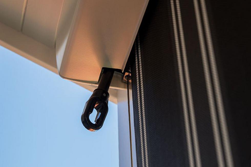 Cable Guide Straight Drop Exterior Roller Awning T2000 Blinds by