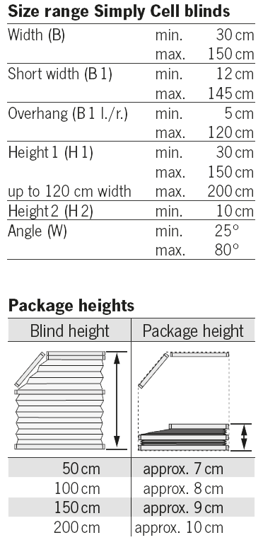 VS5 size and height