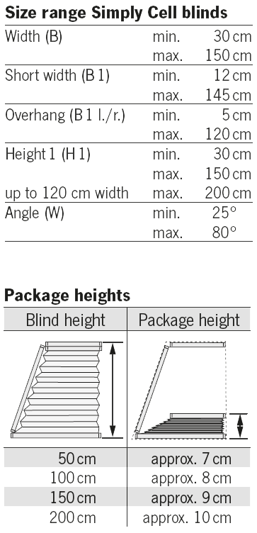 VS8 size and height
