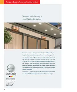 Tempura Patio Heating brochure