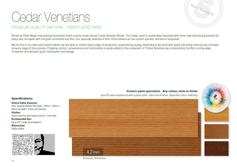 Blinds by Peter Meyer brochure download