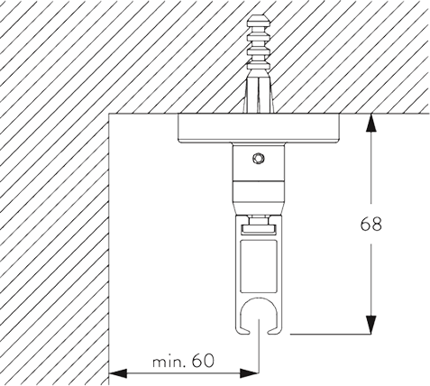 ceiling fix top bracket ceiling fix top fix bracket
