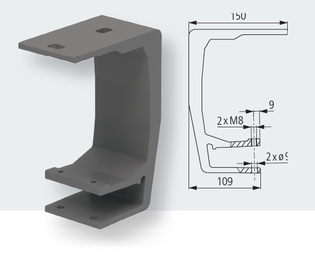 ceiling installation bracket wall bracket with a roof