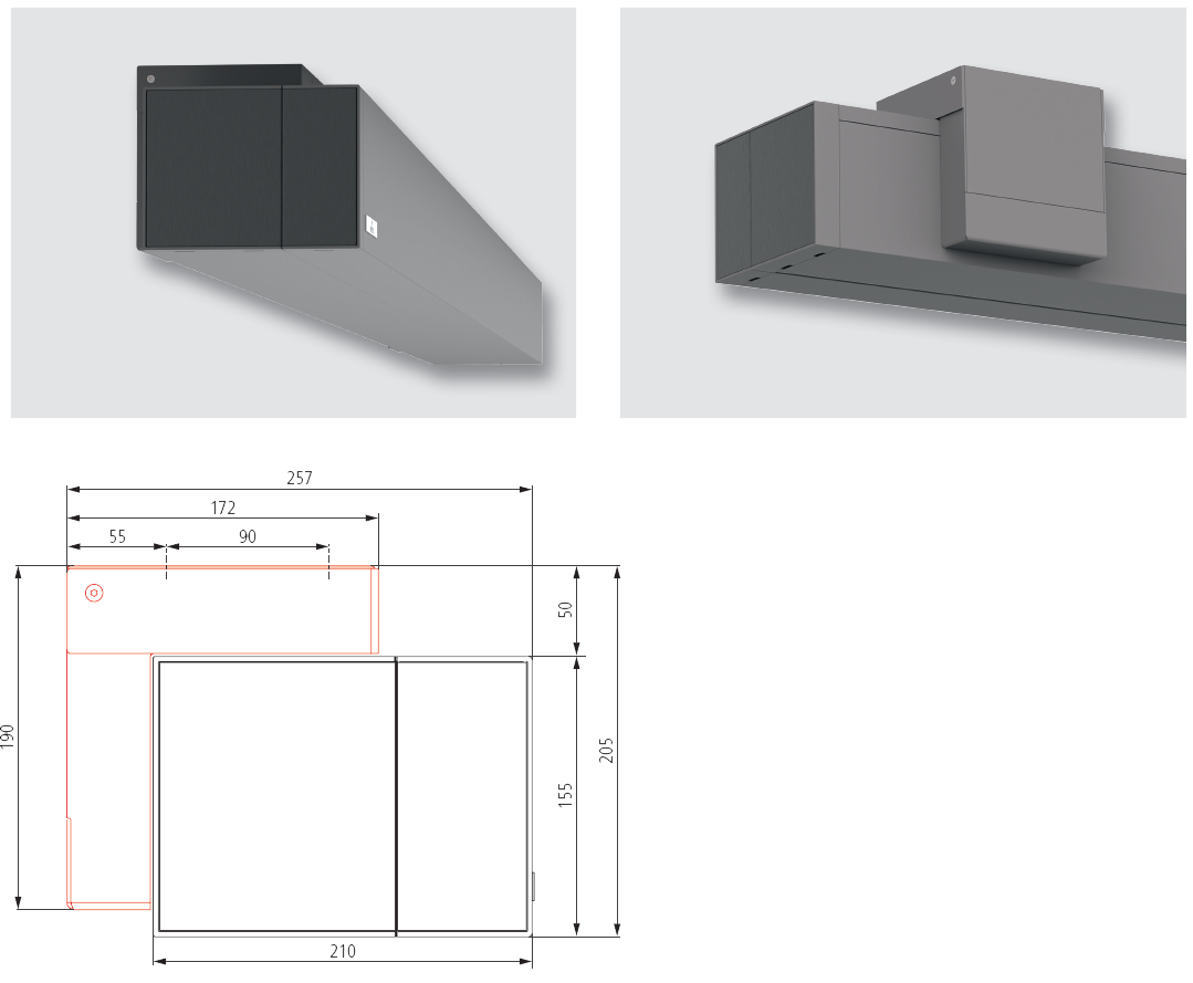 ceiling or top fix installation ceiling or top fix installation