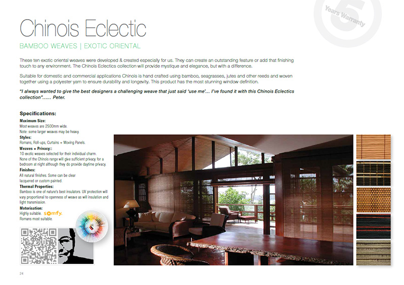 Chinois bamboo blinds