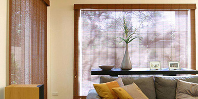 Chinois woven bamboo blinds