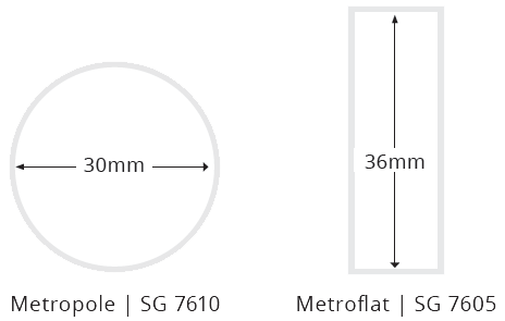 curtain rod size and shape