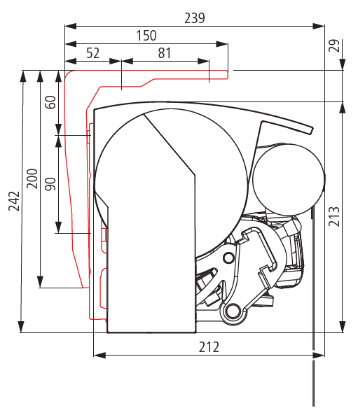 diagram ceiling installation 22 diagram wall bracket with a roof