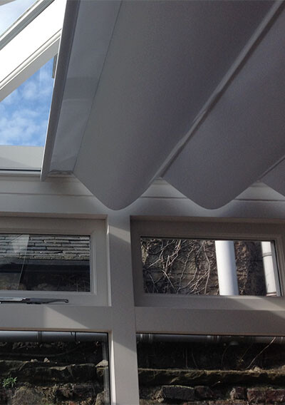 guided roman blinds for skylights