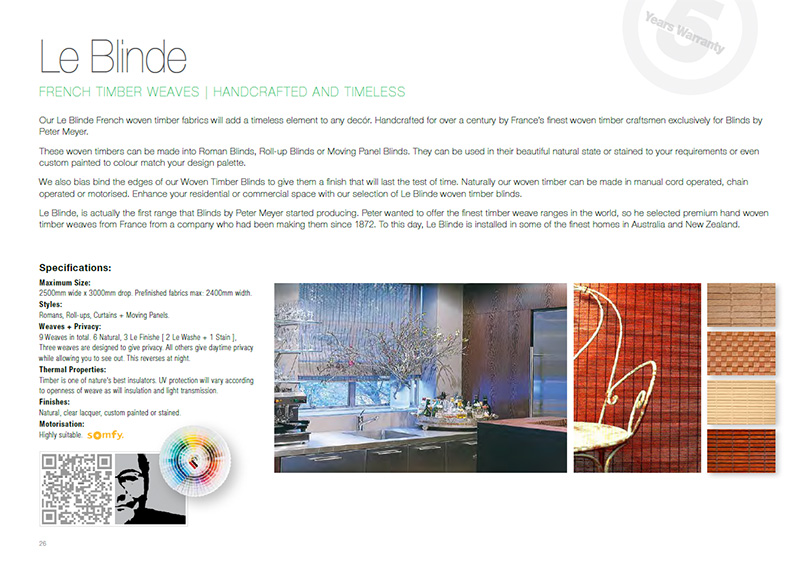 Le Blinde brochure