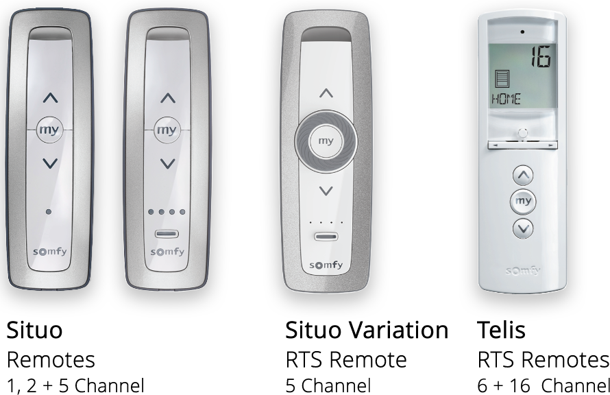 situo remotes Situo, Situo Variation and Telis remotes