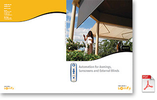 Somfy automation for awnings