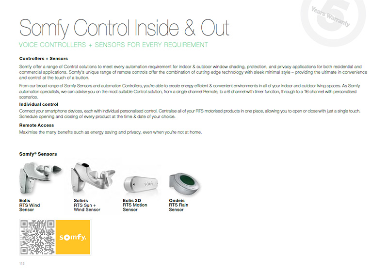 somfy controllers brochure