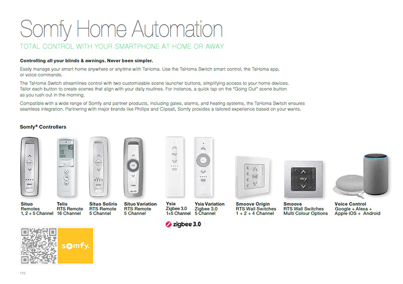 somfy home automation brochure
